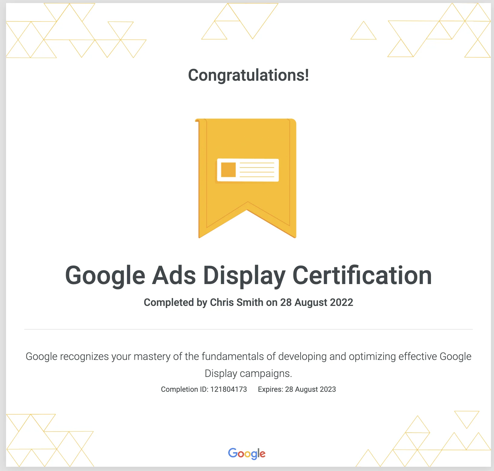 Google Display Ads Certification - ClickPower