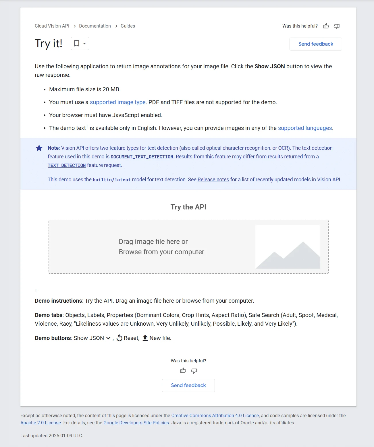 Google image cloud vision