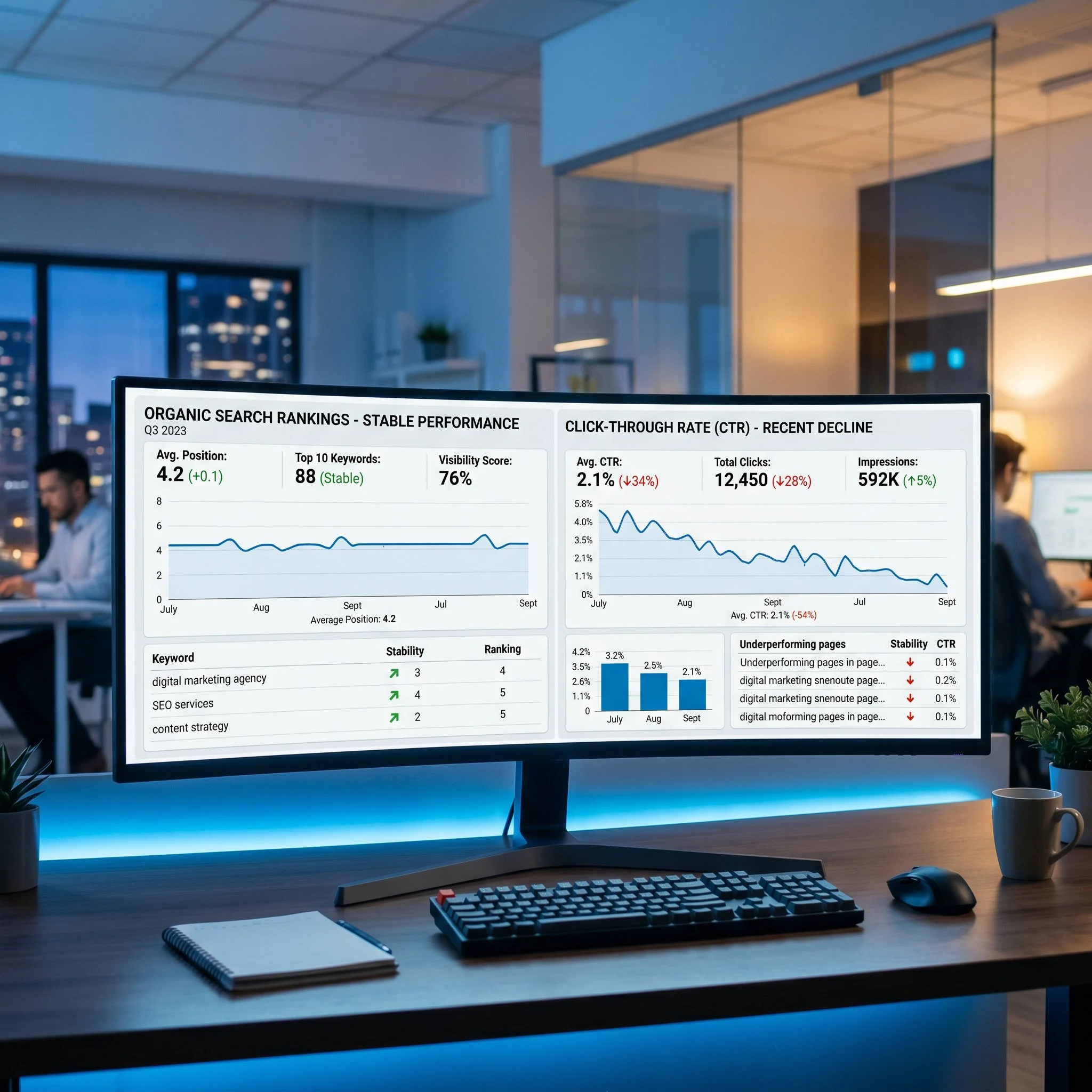 clickthrough rate decline